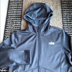 Northface ladies large charcoal gray hoodie